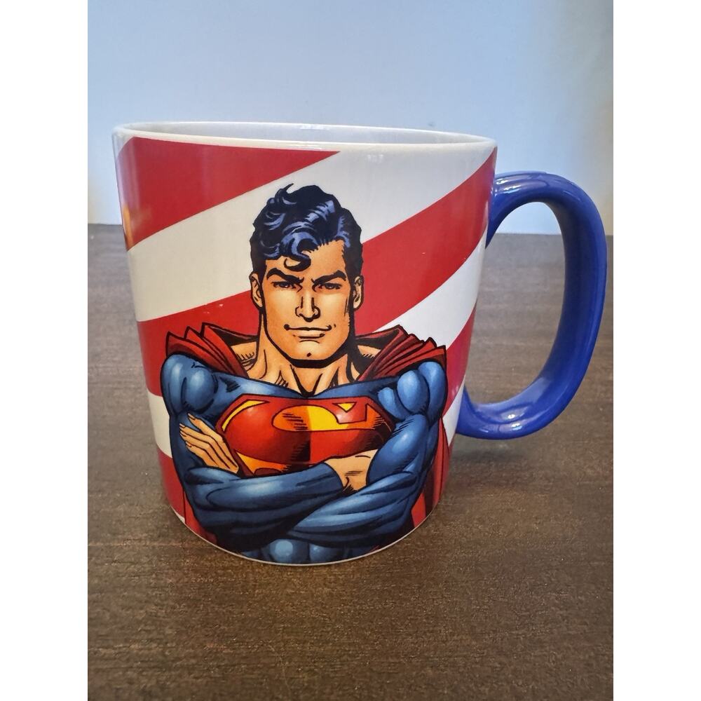VTG Superman Large Coffee Mug Warner Bros. Studio Store Exclusive DC Comics 2001